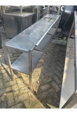 RVS Opzet met Onderschap 201 X 37 X 77CM (B x D x H) Wordt schoongemaakt voor levering
