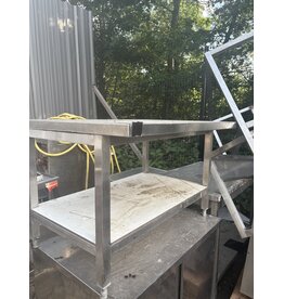 RVS Werkafel met Onderschap 110 x 80 x 68cm (B x D x H) Wordt schoongemaakt bij levering