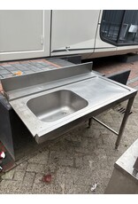 RVS Aanvoertafel 120x72x90cm (B x D x H) Wordt Schoongemaakt Voor Levering