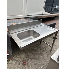 Fütterungstisch aus Edelstahl, 120 x 72 x 90 cm (B x T x H), vor Auslieferung gereinigt