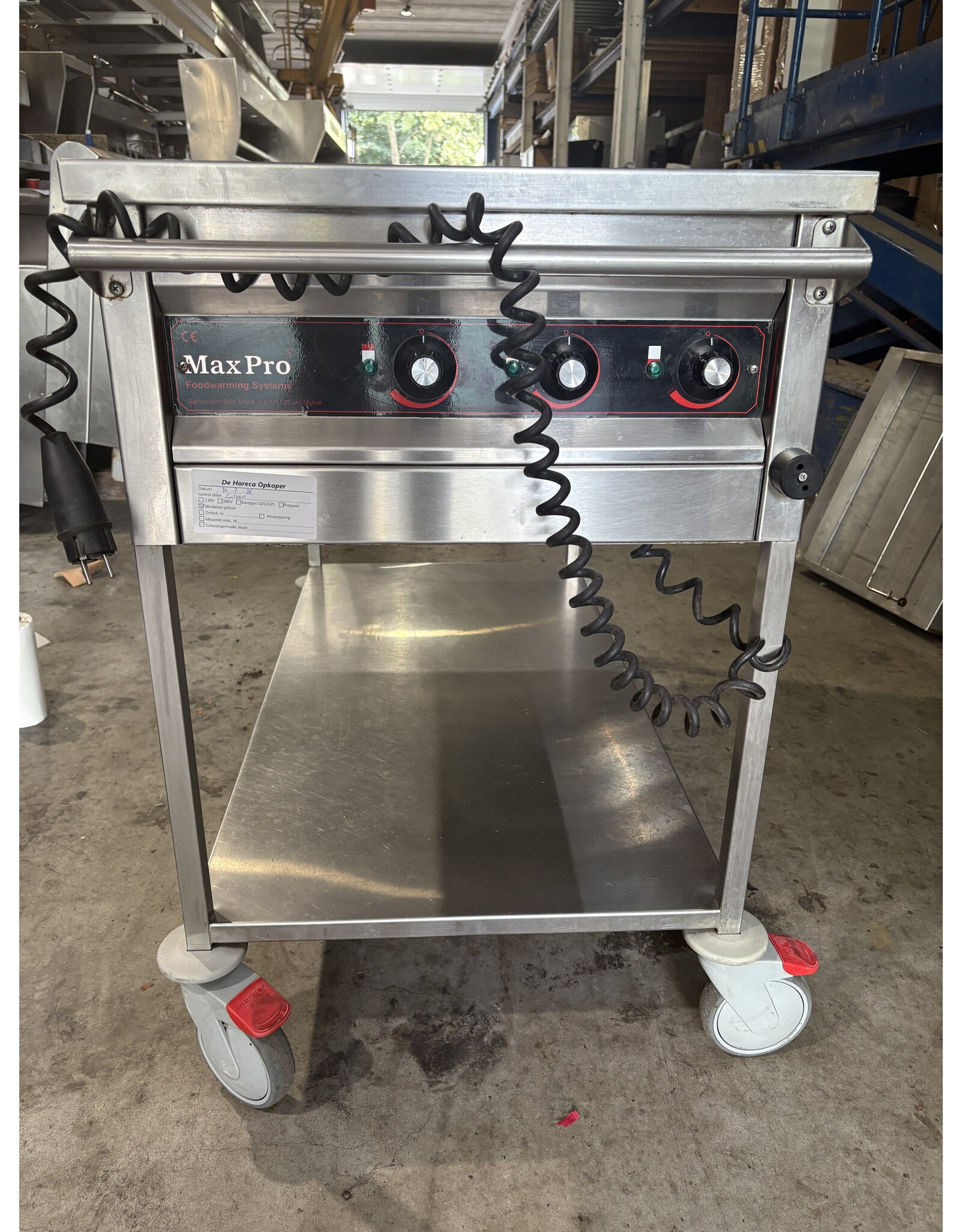 Max Pro Max Pro Elektrisches Bain-Marie 3 Tabletts