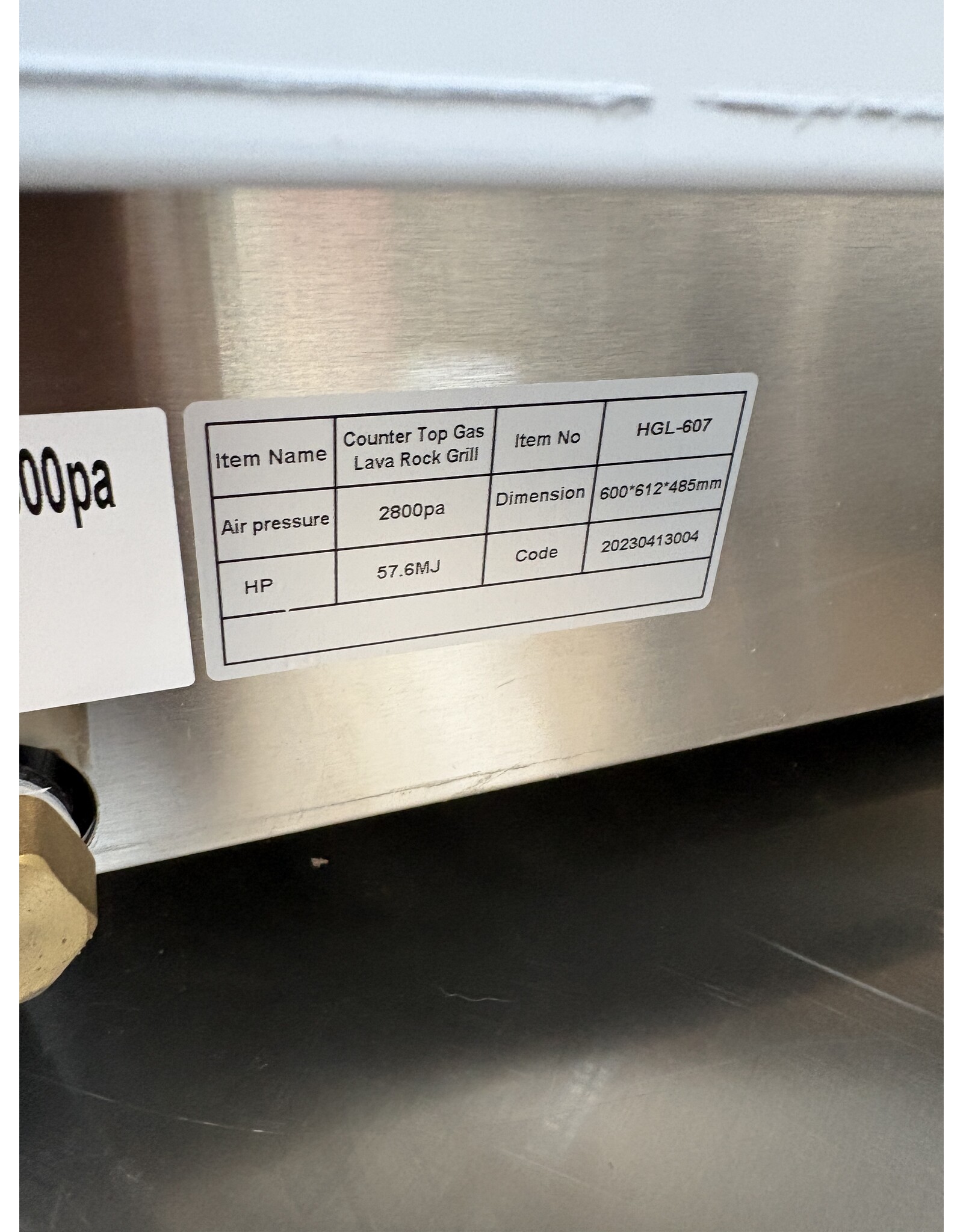 Lavasteengrill HGL-607 NIEUW!