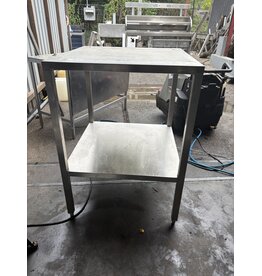 Arbeitstisch aus Edelstahl, 80 x 70 x 110 cm (B x T x H), vor Auslieferung gereinigt