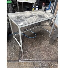 `RVS Werktafel 127x65x91cm (B x D x H) Wordt Schoongemaakt Voor Levering