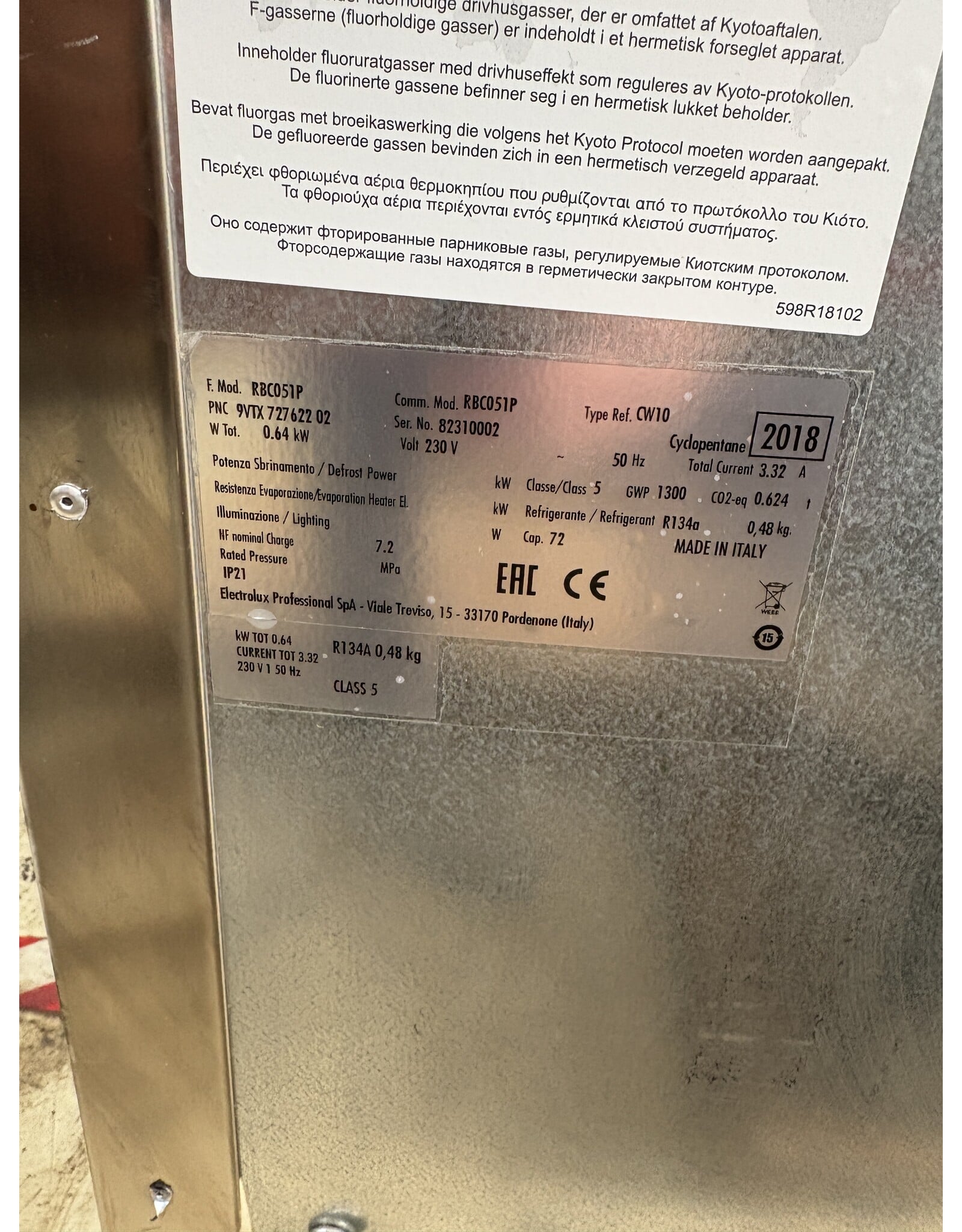 Electrolux Electrolux RBC051P Chillblaster