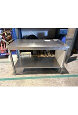 RVS Werktafel Met Onderschap 140x70x88cm (B x D x H)