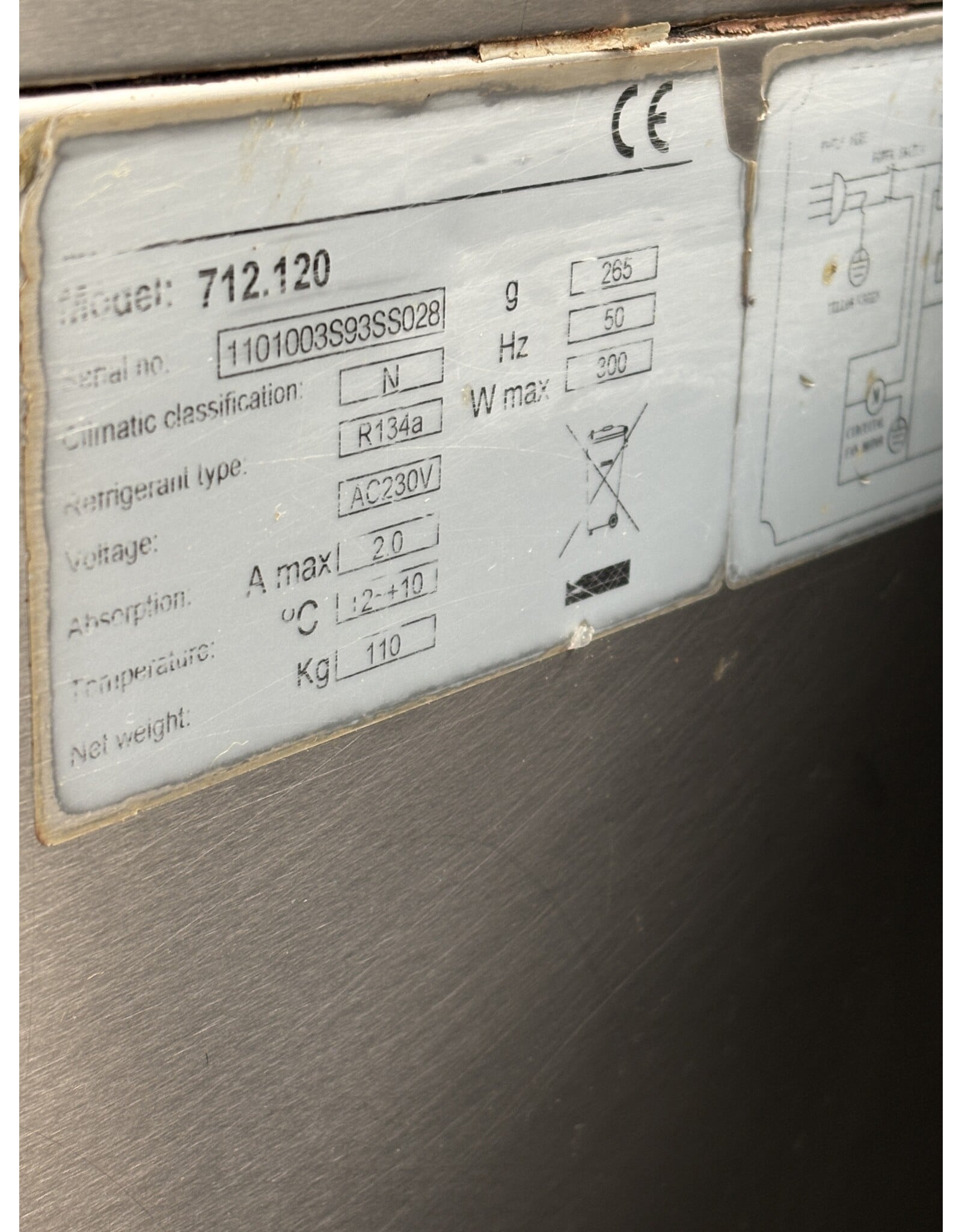 Catercool Catercool 712.120 Koelwerkbank