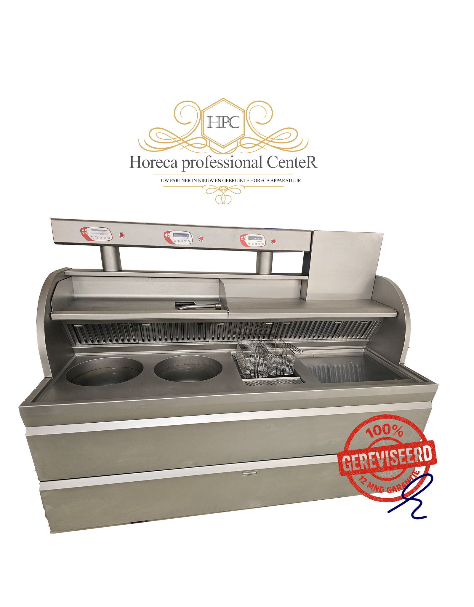 Perfecta Perfecta bakwand friteuse 2x XXL R, 2 mands en bakplaat