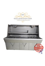 Hegro Hoogrendement 2 pans bakwand friteuse met bakplaat