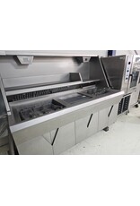 Hegro Hoogrendement 2 pans bakwand friteuse met bakplaat