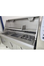Hegro Hoogrendement 2 pans bakwand friteuse met bakplaat