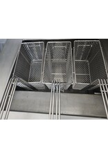 Hegro Hoogrendement 2 pans bakwand friteuse met bakplaat