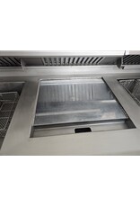 Hegro Hoogrendement 2 pans bakwand friteuse met bakplaat