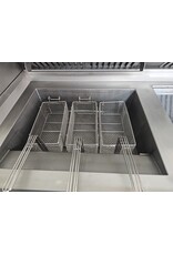 Hegro Hoogrendement 2 pans bakwand friteuse met bakplaat