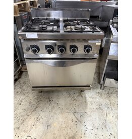 Bertos Berto's G7F4E+FG1 Gasfornuis met Oven
