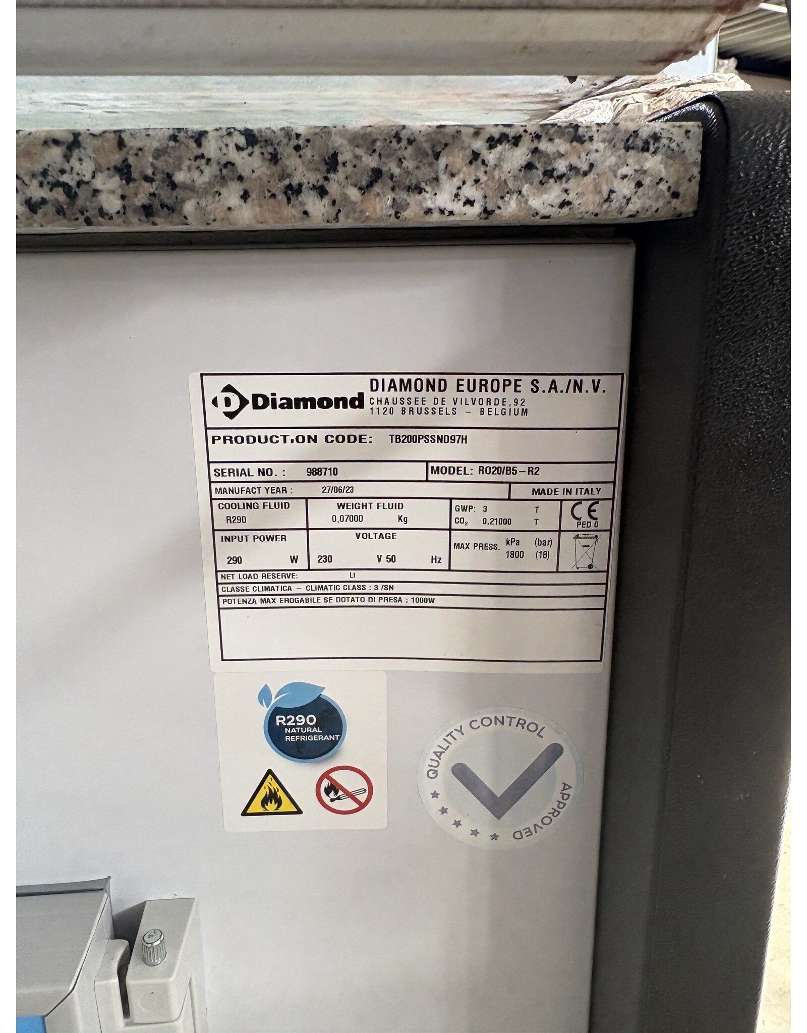 Diamond Diamond R020/B5-R2 Kühltheke bj 2023