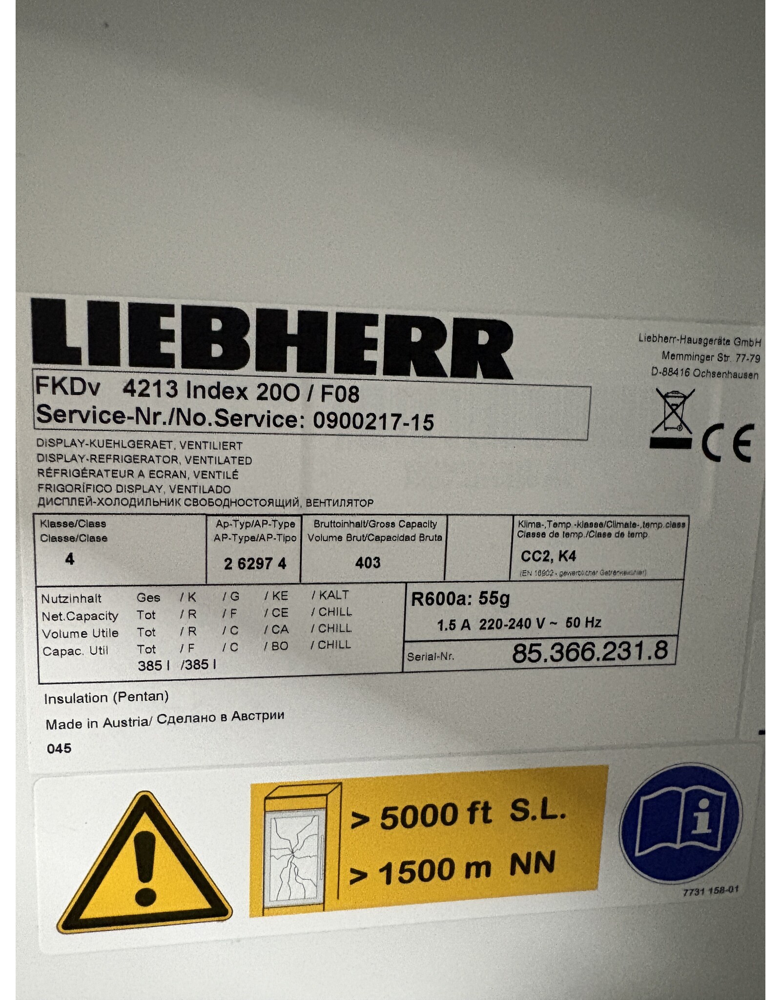 Liebherr Liebherr FKDv 4213 Displaykoelkast