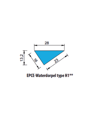  EPCE Waterdorpel H1, lengte 1 meter