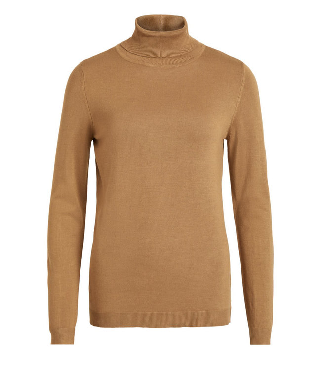 VILA Vibolonia Knit L/S Rollneck Top-Noos Tigers Eye