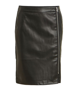 VILA Vipen Zipper Skirt/L Black