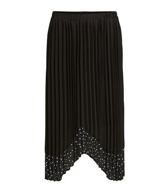 VILA Vipaiga Midi Skirt Black/White