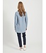 VILA VILALAINE KNIT L/S LONG CARDIGAN ASHLEY BLUE