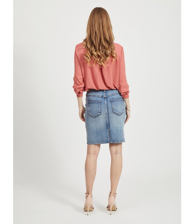 VILA VILUCY L/S SHIRT DUSTY CEDAR