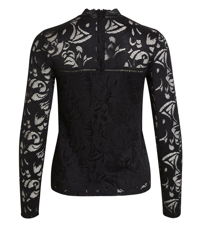 VILA Vistasia Lace top Black