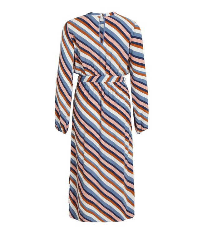 VILA VIANSEL L/S MIDI DRESS Cloud Dancer