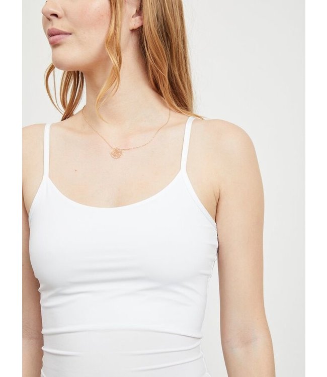 VILA Visurface Strap Top New-Noos Optical Snow