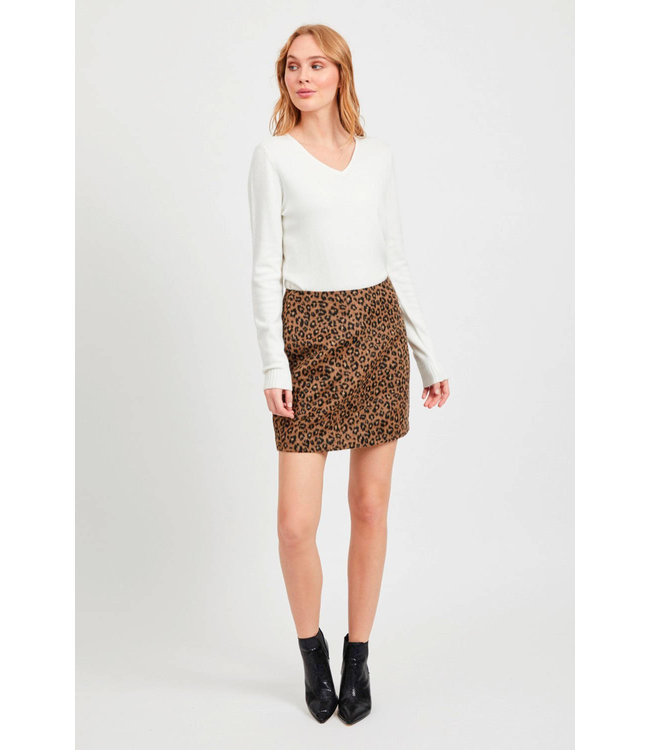 VILA Vijunilaanimala Skirt Toffee