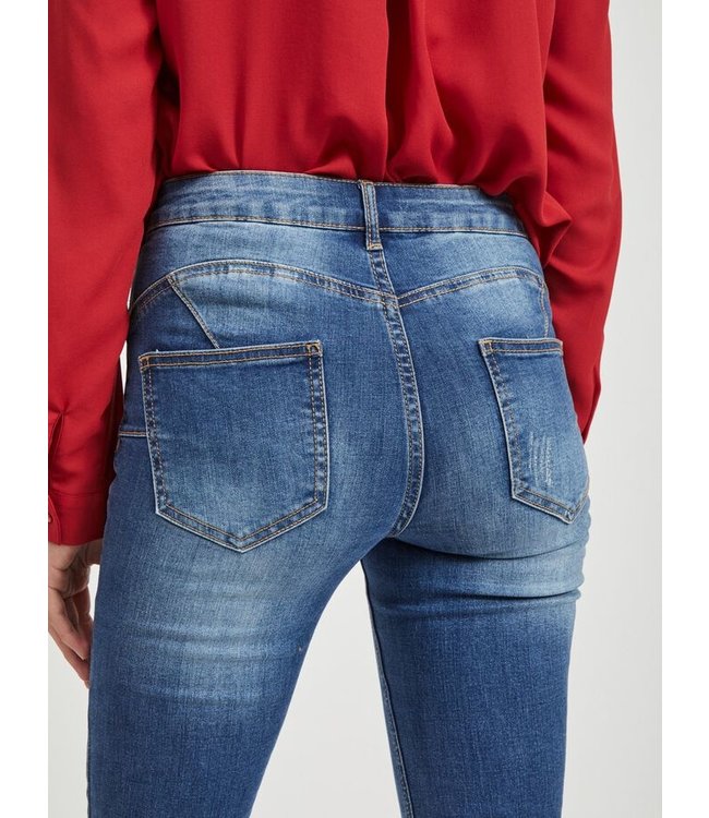 VILA Vicommit Felicia Slim-fit med bleu