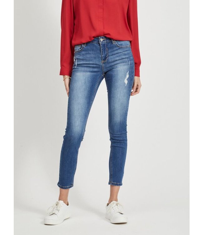 VILA Vicommit Felicia Slim-fit med bleu