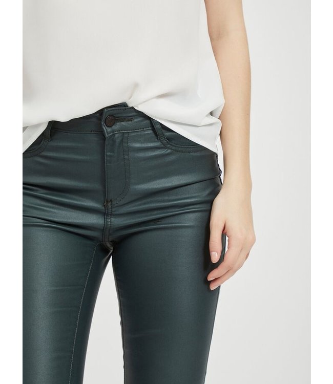 VILA Vicommit Coated RWSS New Pant-Noos Pine Grove