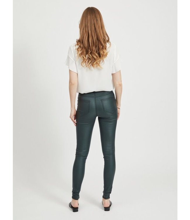 VILA Vicommit Coated RWSS New Pant-Noos Pine Grove