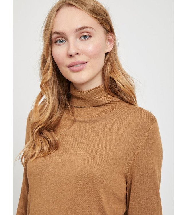 VILA Vibolonia Knit L/S Rollneck Top-Noos Tigers Eye