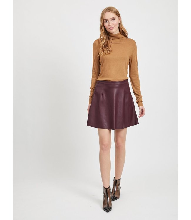 VILA Vibolonia Knit L/S Rollneck Top-Noos Tigers Eye