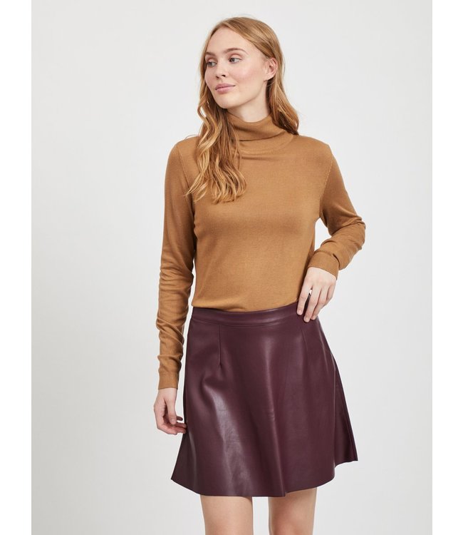 VILA Vibolonia Knit L/S Rollneck Top-Noos Tigers Eye