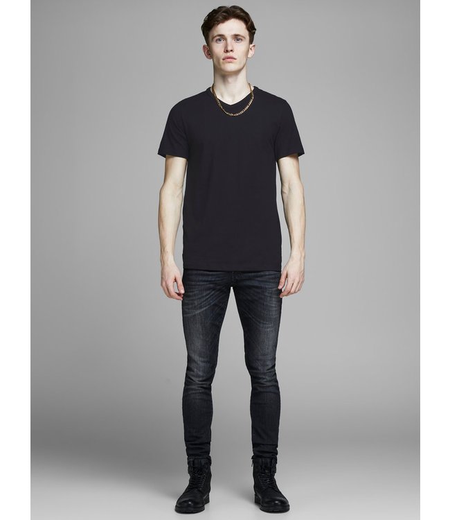 Jack & Jones JacBasic 2 PACK V-Neck Tee Black S