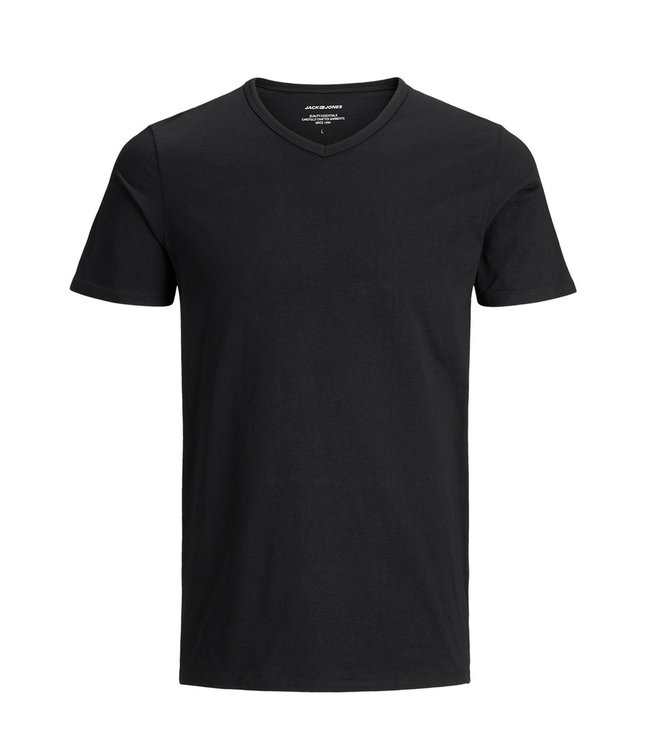 Jack & Jones JacBasic 2 PACK V-Neck Tee Black L