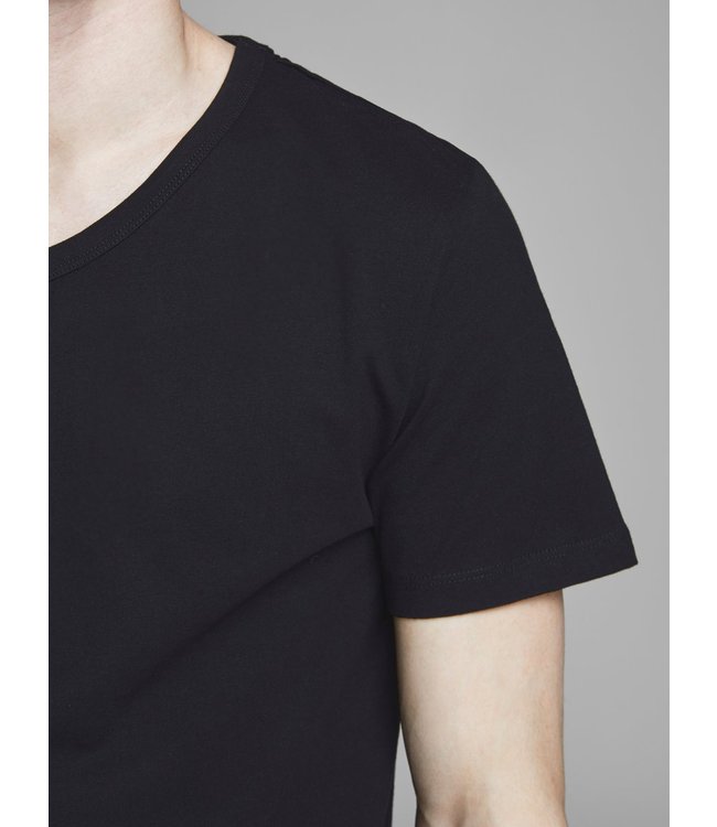 Jack & Jones JacBasic 2 PACK V-Neck Tee Black XXL