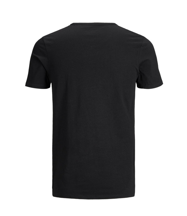 Jack & Jones JacBasic 2 PACK V-Neck Tee Black XXL