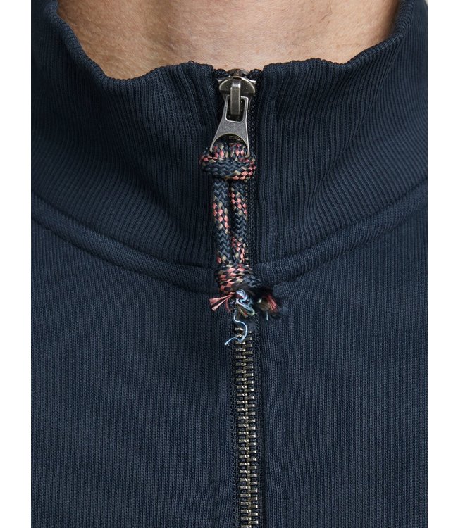 Jack & Jones JPRBRYCE BLU. SWEAT HIGH NECK ZIP NAVY