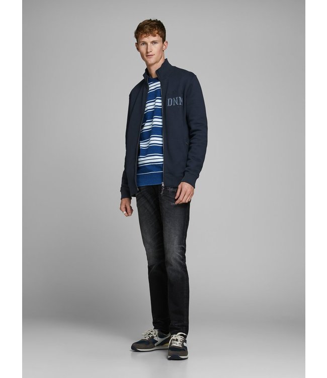 Jack & Jones JPRBRYCE BLU. SWEAT HIGH NECK ZIP NAVY