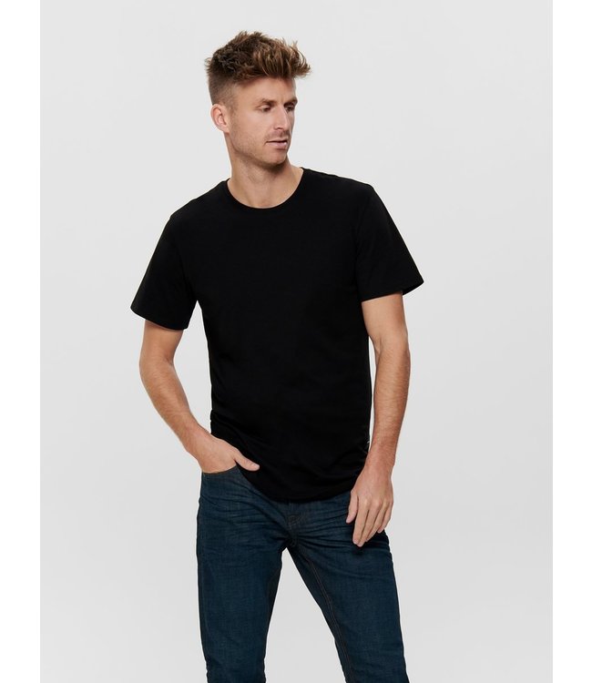 Only & Sons onsMatt Longy SS Tee Black