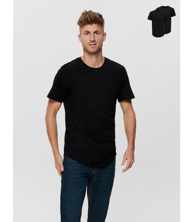 Only & Sons onsMatt Longy SS Tee Black