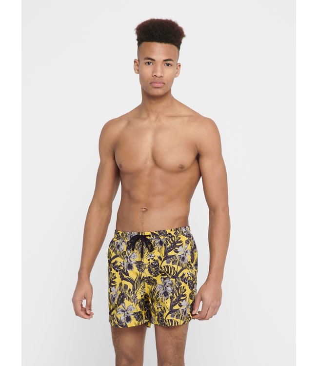 Only & Sons ONSTED SWIM AOP2 GD 6137 MISTED YELLO