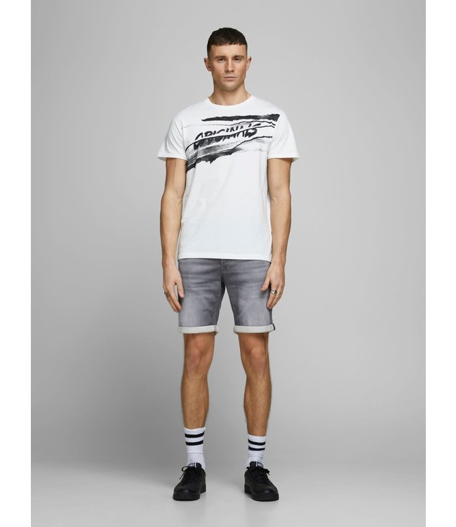 Jack & Jones JJIRICK JJICON GREY DENIM SHORTS GE 206 I.K STS