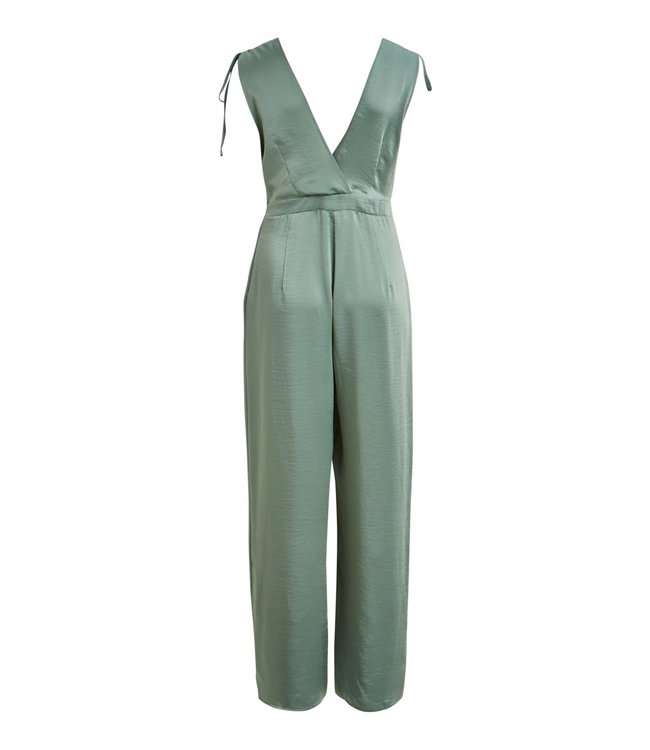 VILA VIFLOATING S/L JUMPSUIT/DC/SU GREEN MILIEU
