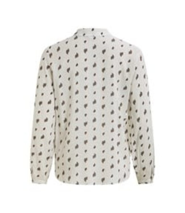 VILA VIVERASLIONELLA L/S SHIRT/SU CLOUD DANCER